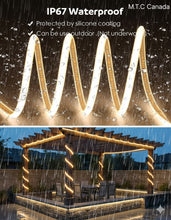 50M (165 Feet) M0828 3K :M.T.C Canada LED Cob Line Voltage Strip Light 50M (165 Feet) Roll (3000K Warm White) 480LED/M 10 Watt/m 120VAC USA Wall Plug Outdoor and Indoor Ip67 Waterproof