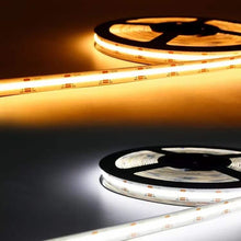 (1 Roll 15M) M0677: M.T.C Canada LED Strip Light COB Dot Free 15M (49.2 FT Roll) 24VDC 320LED /M 12W/M IP44 No Drop in Voltage with 1 Side Power