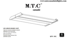 (Pack of 1 )Upgraded M0704: M.T.C Canada LED High Bay Light Linear Frosted Lens Dimmable 347VAC (Linear High Bay Wattage Selectable 220/200/180W 30,800lm 4K/6K CCT Change Input 120-277VAC/347VAC CUL)