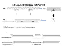 CETL Certified (Pack of 25) M0863: M.T.C Canada 4FT 6CCT LED Integrated Linkable Tube Light Fixture – 18W-30W Power Selectable, 3000K-6500K CCT, 5100 Lumens Input 100-277VAC