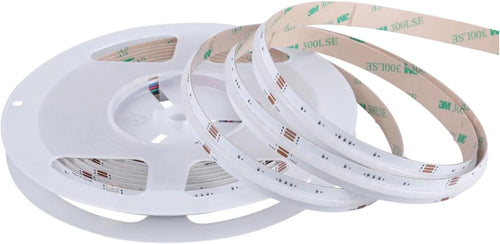1 Roll 10M (33 FEET RGBW) COB M0740 : M.T.C Canada LED Low Voltage 24VDC LED COB Strip Light IP44 Indoor Use WATT:17W/M 5 Wire 10M Length No Drop in Voltage (RGBW)