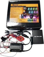 Upgraded M0858 8 Pcs Kit : Commercial Grade M.T.C Canada LED Rock Light Kit (8PCS RGBW + Signal Function) (Turn Amber + RED Brake Light With Remote and APP