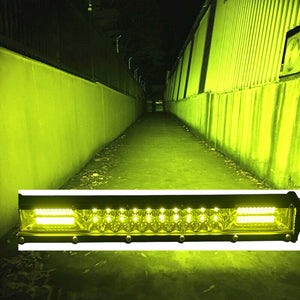 (Pack of 2)M0669:LED Double row Bar 10 Inch Off Road 180W Combo Beam LED 3W , 3030 LED , Operating Voltage 10-30VDC Colour to choose 6000K Or Yellow Work SUV Truck ATV Boat