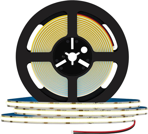 (1 Roll 20M) M0761 : M.T.C Canada LED Strip Light 12VDC COB 20M (66 feet) 12 watt/M 320led/M Dimmable 3000K /4000K/6000K MAX Use 16 Feet in Series