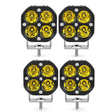 (Pack of 2)M0670 : M.T.C Canada LED 40W Yellow Off Road Work Light /LED Pod / LED Bar 4000lm Inout 10-30VDC IP67 Waterproof