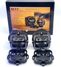 Full Kit M0854 – M.T.C Canada 4" 90W (45Wx2) LED Driving Light with DRL, High/Low Beam 6000K, IP68 Waterproof (12000LM, Amber DRL) With Dual Switch Wiring harness