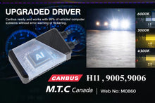 M0860: M.T.C Canada AI LED Headlight Series – 85W x2 18000LM, APP Control (Change Colour) Canbus Ready, Upgraded Driver, 6000K /4300K/3000K