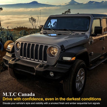 M0526 : LED Fender Flare Light Side Markers Turn Signal for Jeep Wrangler JL Gladiator Rubicon Sahara Sport Version 2018 and Plus