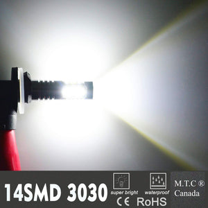 M0581 : M.T.C Canada 880 /899 LED Fog Light Bulbs Extreme Bright LED Bulb 3030 -SMD LED 6000K 14W -White