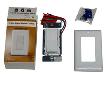 (Pack of 10 Piece) M0812: M.T.C Canada LED Dimmer Switch Single Pole or 3-Way dimmer Switch 300 watt LED 120VAC,Traic Dimming, White with Wall Plate Included CUL Certified