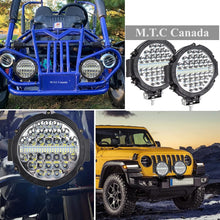 (Pack of 2)M0672:M.T.C Canada 7 Inch Round Led Off road Lights Round LED Off-Roading Driving Light Pods 150W 15000LM Combo Beam with Wiring Harness for Trucks ATV UTV SUV Car Tractors Off-Roading Jeep Lighting