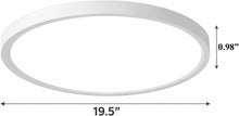 M0841: M.T.C Canada 20 Inch Round LED Ceiling Light, 42W ,5600LM, 3CCT (3000K/4000K/6000K) Selectable, Dimmable 120VAC, Ultra Slim 0.98", Surface Mount cETL Certified