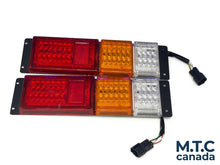 M0870 – M.T.C Canada 14 Inch LED Rear Tail Lights 2-Piece 102 LED 12VDC Brake, Stop & Turn Lights for Truck & Trailer