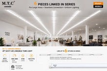 CETL Certified (Pack of 25) M0863: M.T.C Canada 4FT 6CCT LED Integrated Linkable Tube Light Fixture – 18W-30W Power Selectable, 3000K-6500K CCT, 5100 Lumens Input 100-277VAC