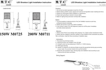 Upgraded M0725 150Watt :M.T.C Canada Commercial Grade LED Street Light 150W 21000lm 3cct (3K-45K-6K) Waterproof Outdoor CUL Input Voltage 100-277VAC/347VAC (150 Watt 3CCT) with A&D Bracket