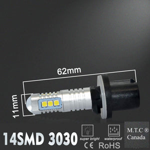 M0581 : M.T.C Canada 880 /899 LED Fog Light Bulbs Extreme Bright LED Bulb 3030 -SMD LED 6000K 14W -White