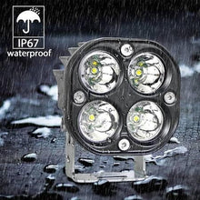 (Pack of 4 Piece) M0670 Yellow : M.T.C Canada LED 40W Yellow Off Road Work Light/LED Pod/LED Bar 4000lm Inout 10-30VDC IP67 Waterproof With Relay Button and Remote Flash Option