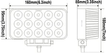 (PACK OF 2 )M0667:Led Work Spot  Lights (4x6 With Bracket ) 45w 6inch Led Lights Bar Fog Lights 12/24V With Mount Brackets for Trucks,Tractor,Off-Road 4x4, ATV, SUV, UTV,Boat -Waterproof