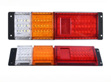M0870 – M.T.C Canada 14 Inch LED Rear Tail Lights 2-Piece 102 LED 12VDC Brake, Stop & Turn Lights for Truck & Trailer