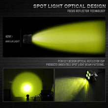 (Pack of 4 Piece) M0670 Yellow : M.T.C Canada LED 40W Yellow Off Road Work Light/LED Pod/LED Bar 4000lm Inout 10-30VDC IP67 Waterproof With Relay Button and Remote Flash Option