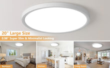 M0841: M.T.C Canada 20 Inch Round LED Ceiling Light, 42W ,5600LM, 3CCT (3000K/4000K/6000K) Selectable, Dimmable 120VAC, Ultra Slim 0.98", Surface Mount cETL Certified