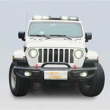 M0816 :LED Roof Top Light Compatible With 2018+Jeep JEEP WANGLER JL/Compatible With JT PRIMER/GLOSS BLACK 4 LENS REMOTE POD LIGHT 6000K