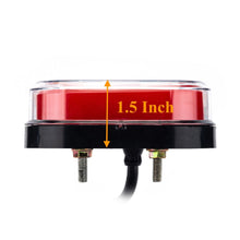 1 Pair (Left + Right) M0750 :M.T.C Canada 4 Inch LED Tail light 2X Amber+Red Square LED Truck Trailer Stop Turn Signal Tail Brake Light DRL