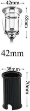 (Pack of 10) M0767 : M.T.C Canada Outdoor Inground Led Lights 4 Sides 1W 24VDC Stainless Steel IP68 Waterproof Lawn and Garden Lighting Embedded Ground Light (Color : Warm Light, Size : 42mm)