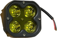 (Pack of 4 Piece) M0670 Yellow : M.T.C Canada LED 40W Yellow Off Road Work Light/LED Pod/LED Bar 4000lm Inout 10-30VDC IP67 Waterproof With Relay Button and Remote Flash Option