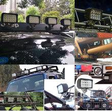 (PACK OF 2 )M0667:Led Work Spot  Lights (4x6 With Bracket ) 45w 6inch Led Lights Bar Fog Lights 12/24V With Mount Brackets for Trucks,Tractor,Off-Road 4x4, ATV, SUV, UTV,Boat -Waterproof