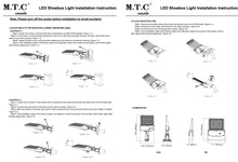 1 Pack  M0724: M.T.C Canada® LED Parking Lot Lights/ LED Street Light / LED Shoe box Light /LED Area Light 200W 28000lm LED Direct Wiring AC 100-277VAC With FM Bracket