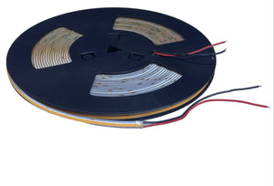 (1 Roll 15M) M0677: M.T.C Canada LED Strip Light COB Dot Free 15M (49.2 FT Roll) 24VDC 320LED /M 12W/M IP44 No Drop in Voltage with 1 Side Power