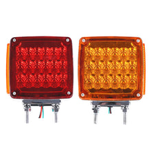 Pack of 2 Piece (1 Pair Left and Right) :M0701:M.T.C Canada Square LED Pedestal Fender Light Truck RV Trailer Double Face Turn Signal Brake