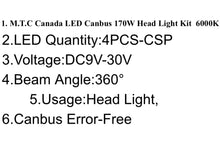 M0663/9007 Hi/Low M.T.C Canada LED Plug and Play LED Super Bright LED Head Light Kit 85 Watt * 2 18000lm 6000K Headlight Kit with Sunon Fan (1 pair 9007 Hi/LOW 6000K)