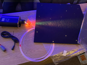 Pack of 25 Piece : M0764 : M.T.C Canada Fiber Star Ceiling Light 2x2 (600 x600 mm) Panel With 20 Fiber 4 Meter Length 24VDC RGBCW