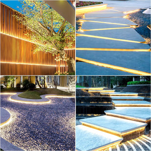 Waterproof (1 Roll 10M) M0730 4K: M.T.C Canada LED Strip Light COB Dot Free 10M (33 FT Roll) 24VDC 480LED /M 13W/M IP67 Waterproof Outdoor Commercial Grade No Drop in Voltage 4000K Natural White)