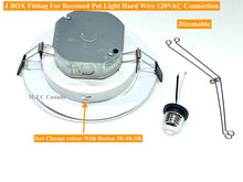 Pack Of 12 Piece ( M0727:M.T.C Canada LED Flat Pot Light 7.85 Inch Outside diameter Hole Size Need 5.6 inch Multi Fit Recessed Pot Light 15W 3cct (3K-4K-5K ) change Colour With Button 15W CETL )