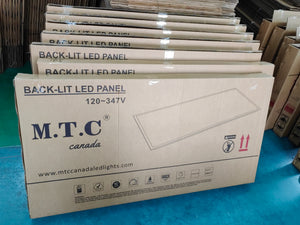 Pack of 2 Piece M0722: Upgraded 12,240lm M.T.C Canada LED Back Lit Panel 2x4 Wattage change (30W-40W-50W-60W-72W)  With Button And CCT Colour Change With Button From (3K-6K ) , Lumens (170LM/W)  CUL Certified Input 100-347VAC
