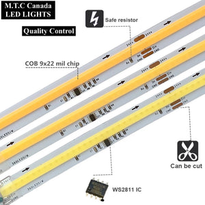 1 Pack M0741 :M.T.C Canada COB Running Water Flowing LED Strip Light Dream Colour 24VDC 10M (33 Feet No Drop in Voltage) 16 Watt/Meter Horse Race Sequential