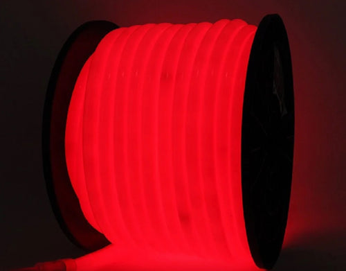 M0432 / 25M RED Colour  :M.T.C Canada LED 360 Degree Neon Rope Light Direct 110VAC-120VAC 25M ( 82.5 Feet ) RED Colour Indoor /Outdoor IP66 120LED/M With 110V US Wall Plug