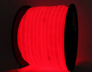 M0432 / 25M RED Colour  :M.T.C Canada LED 360 Degree Neon Rope Light Direct 110VAC-120VAC 25M ( 82.5 Feet ) RED Colour Indoor /Outdoor IP66 120LED/M With 110V US Wall Plug