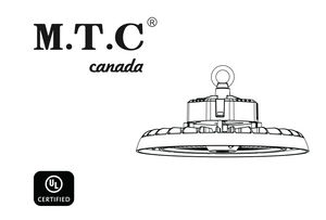 (Pack of 1 ) M0709 M.T.C Canada LED High Bay Light UFO Premium Range 150W 21000lm 6000K Input Voltage AC100V-277V, UFO Style,New Advance Model CUL Certified(M0709 150W 100-277VAC UFO Highbay CUL)