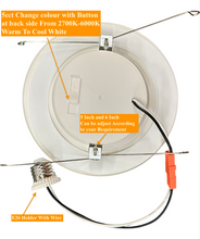 Upgraded (12 Pack) M0814 5&6":M.T.C Canada LED 5&6 inch Retrofit Flat Pot Light with E26 Holder 120VAC 13W 1300lm Dim 5CCT Change Colour with Button (2700K,3000K,4000K,5000K,6000K) CUL