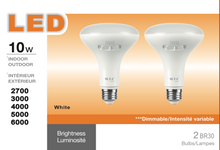 Pack of 24 Piece (M0815):M.T.C Canada LED BR 30 Bulb 5CCT 27K-6K Dimmable E26 Holder Cul Certified Watt:10W 1000lm BR30 (2700K,3000K,4000K,5000K,6000K) Change Colour with Button Input 120VAC
