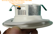 Pack of 24 : M0832- M.T.C Canada ® LED 3inch Retrofit kit With Gu10 Holder 120V 6W Dimmable 660lm 5CCT Change Colour With Button ( 2700,3000K ,4000K,5000,6000K ) CETL Certified to CSA STD 22.2