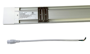 ( Pack of 10 ) M0151 / 6K Linkable series :M.T.C Canada  4 Feet LED Linear Linkable Light Fixture  40W 6000K 4400Lm With 4 Inch Junction BOX Cover Plate 100V-277V CETL