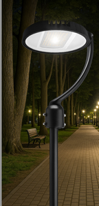 (Pack of 1) M0655 Black Housing 150Watt : M.T.C Canada LED Garden Post Light/LED Street Light with Photocell Sensor Input 100-277VAC, Switch Power with Button 150W/120W/100W and CCT Change 4K/6K CUL