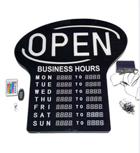 M0851:Upgraded M.T.C Canada RGB LED Open Sign with Timer & Remote – Multi-Color Programmable Display for Storefront & Business