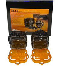 Full Kit M0854 – M.T.C Canada 4" 90W (45Wx2) LED Driving Light with DRL, High/Low Beam 6000K, IP68 Waterproof (12000LM, Amber DRL) With Dual Switch Wiring harness