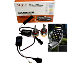 (1 Pair )M0860: M.T.C Canada AI LED Headlight Series – 85W x2 18000LM, APP Control ( Change Colour ) Canbus Ready, Upgraded Driver, 6000K /4300K/3000K